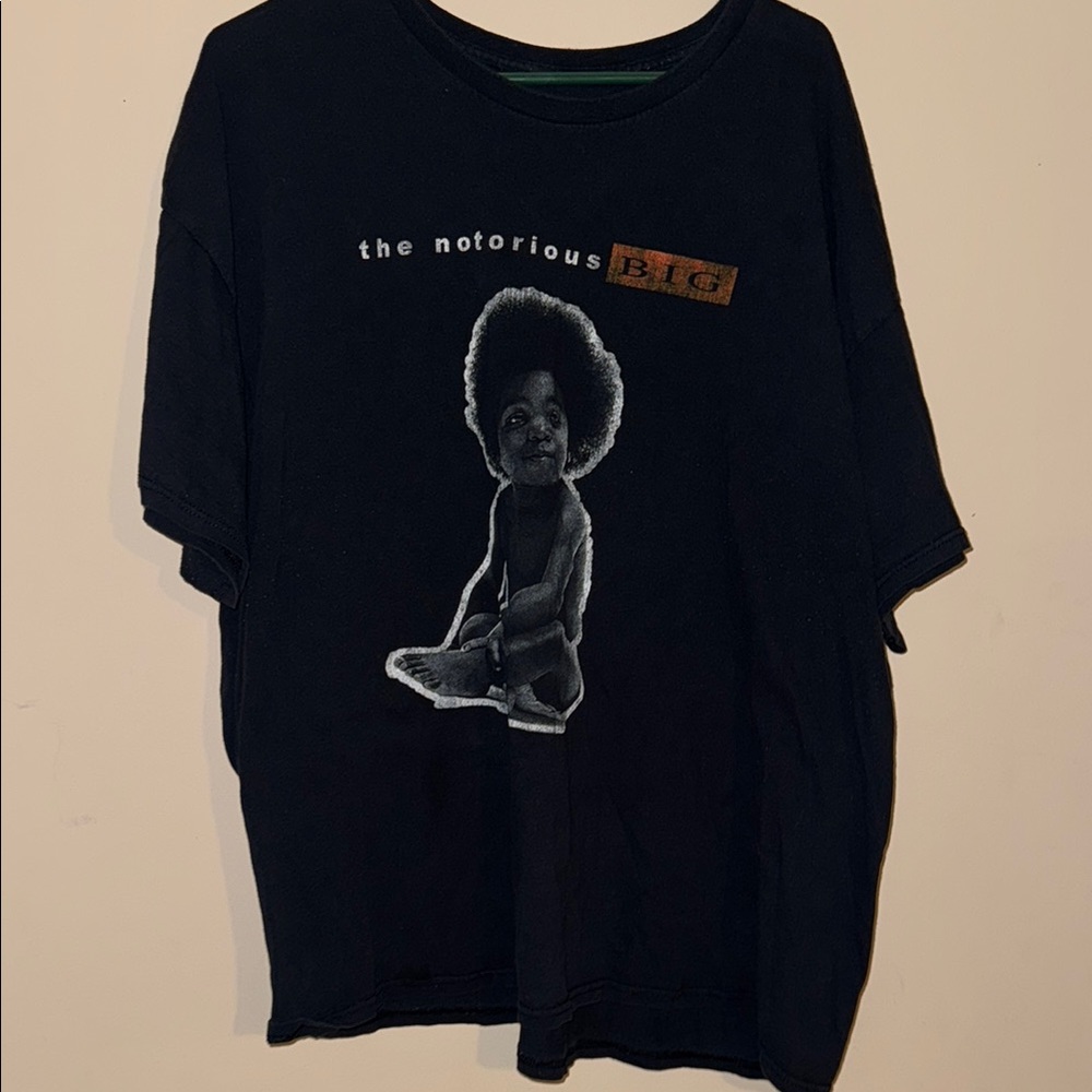 Notorious BIG 3XL faded Black Graphic T-Shirt